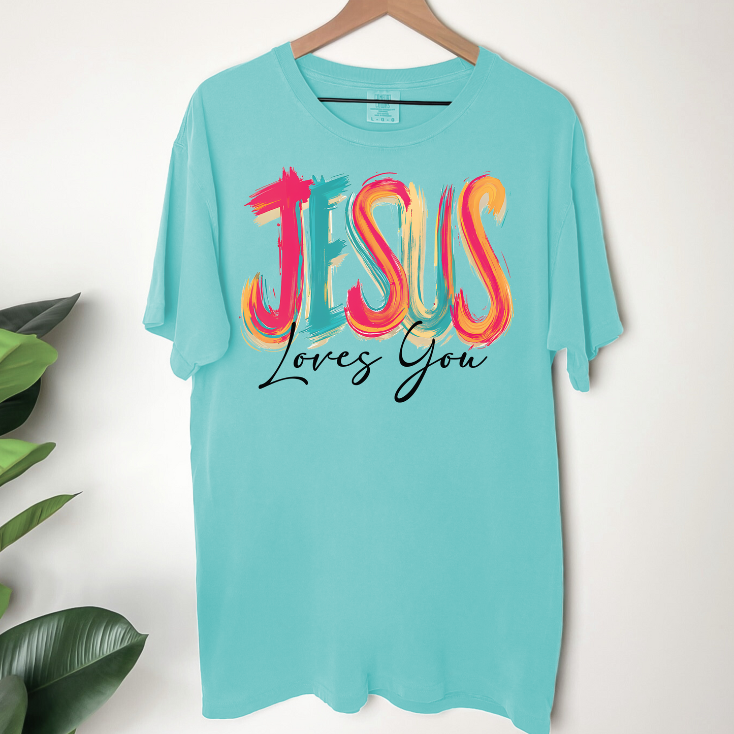 BRUSHSTROKE JESUS LOVES YOU