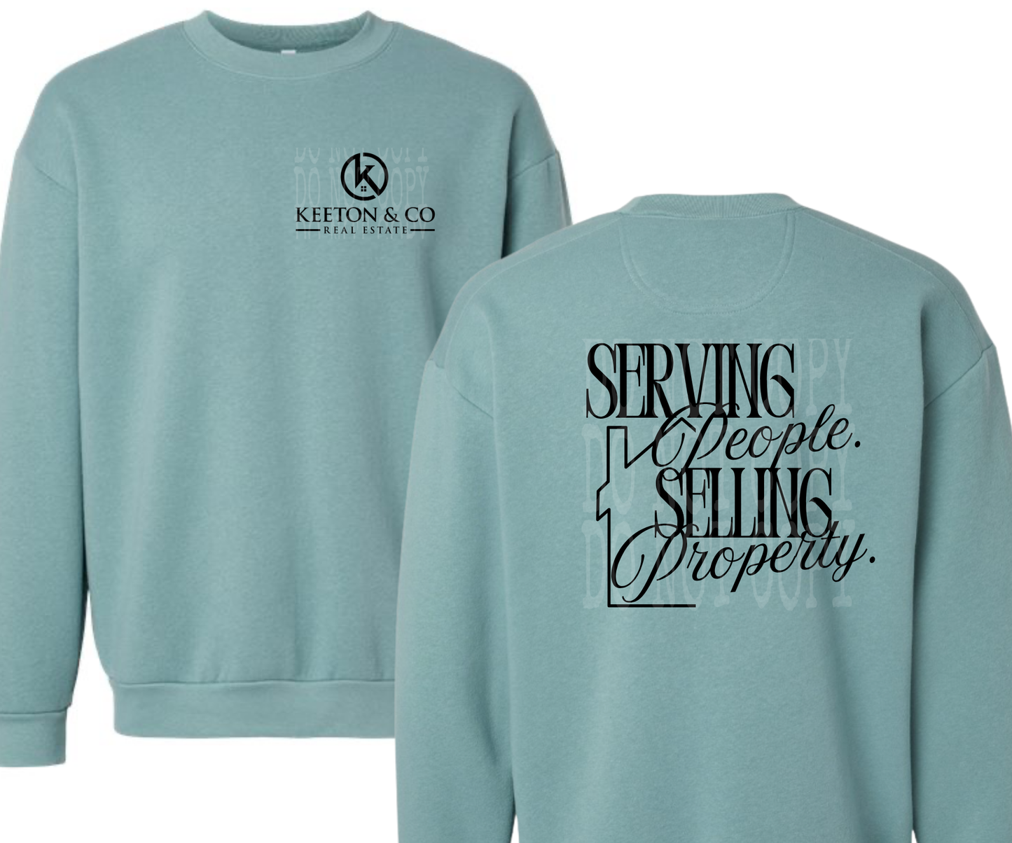 SERVING PEOPLE SELLING PROPERTY - FRONT & BACK