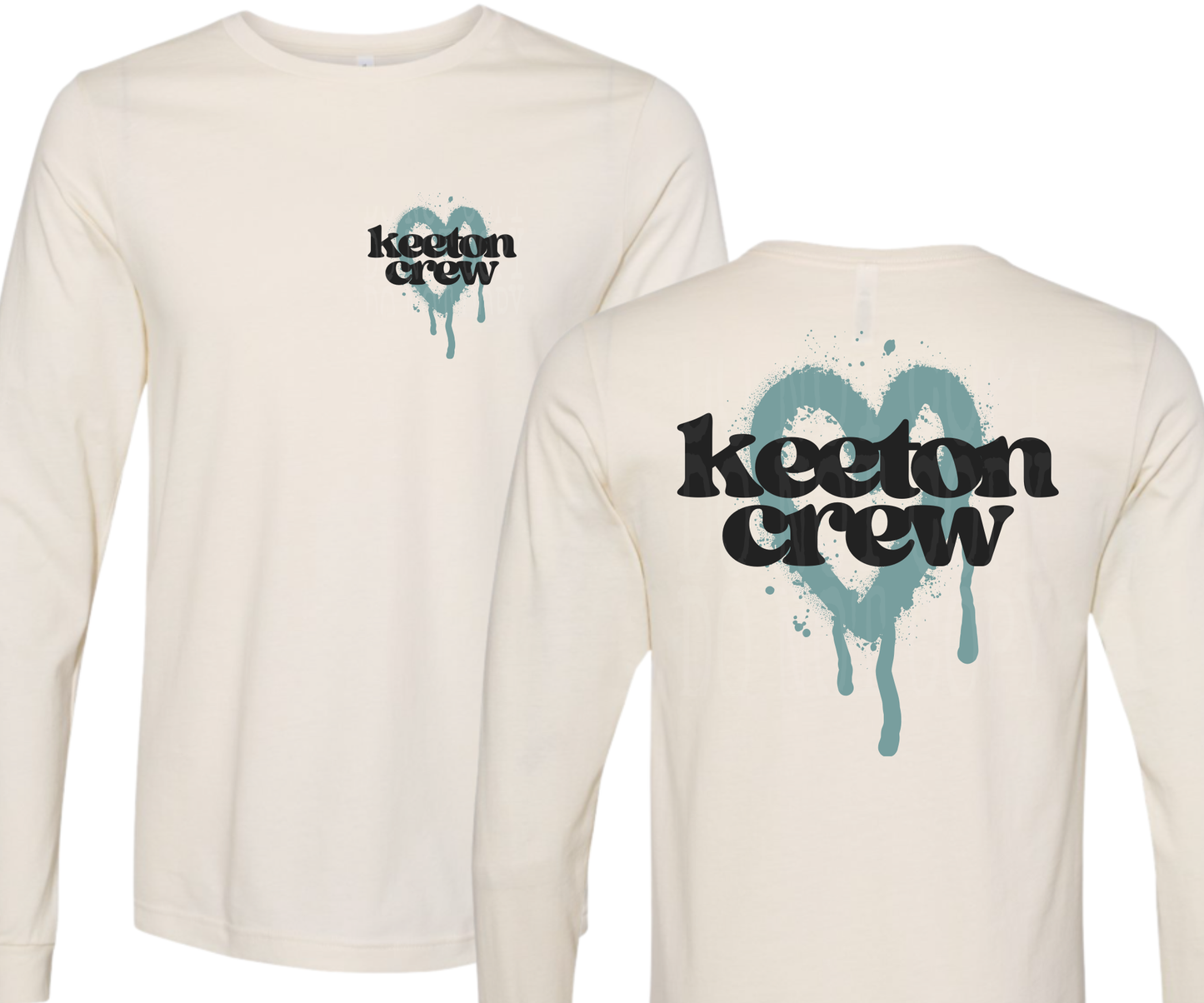 KEETON CREW BLEEDING HEART - FRONT & BACK