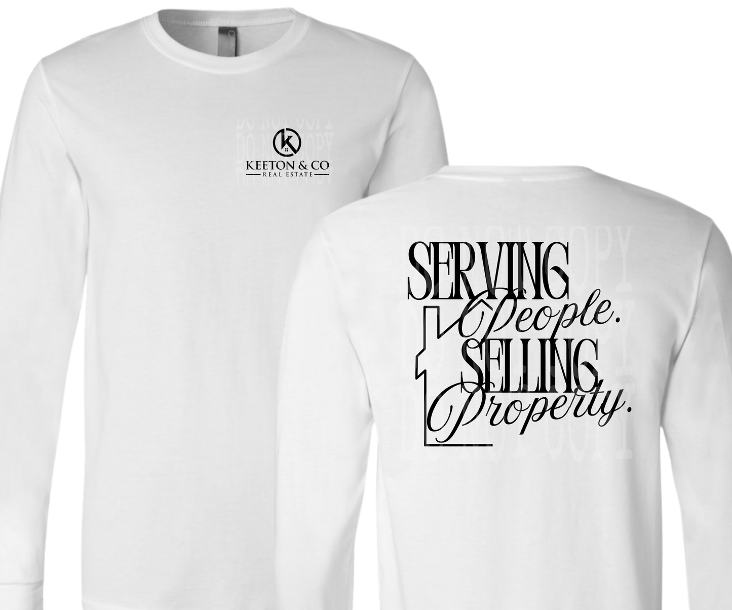 SERVING PEOPLE SELLING PROPERTY - FRONT & BACK