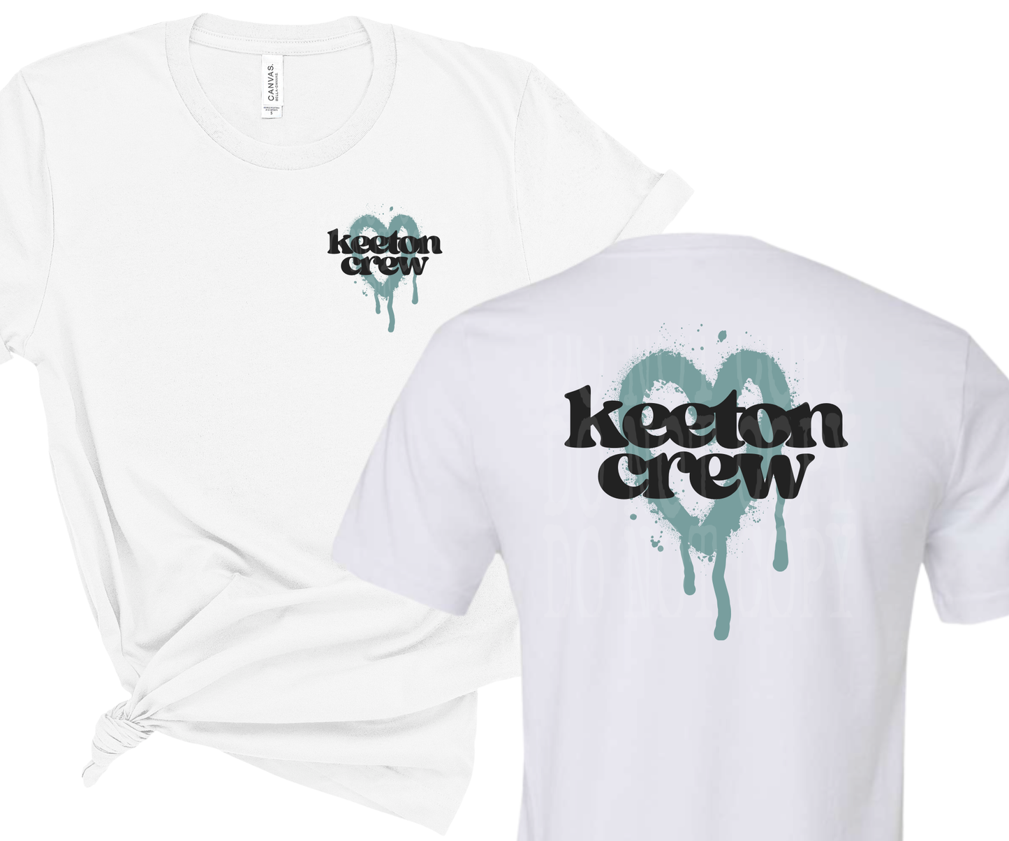 KEETON CREW BLEEDING HEART - FRONT & BACK