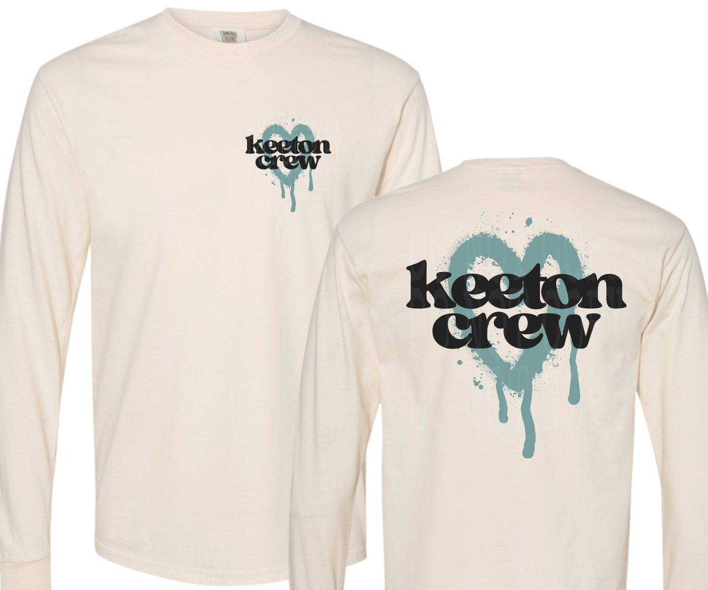KEETON CREW BLEEDING HEART - FRONT & BACK