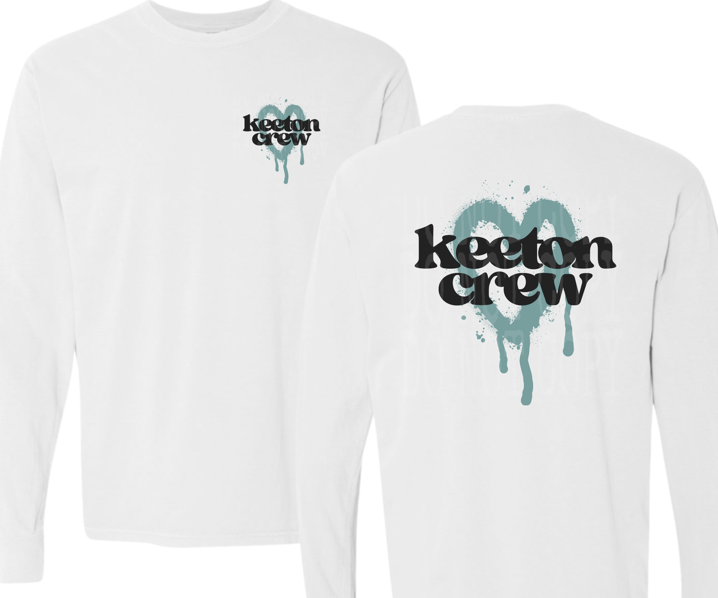 KEETON CREW BLEEDING HEART - FRONT & BACK