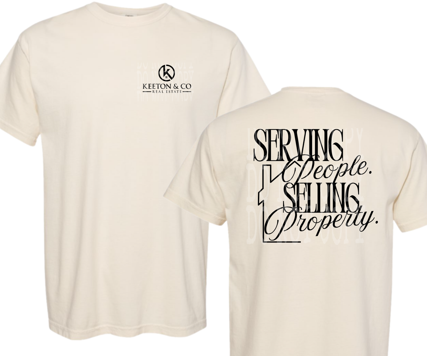 SERVING PEOPLE SELLING PROPERTY - FRONT & BACK