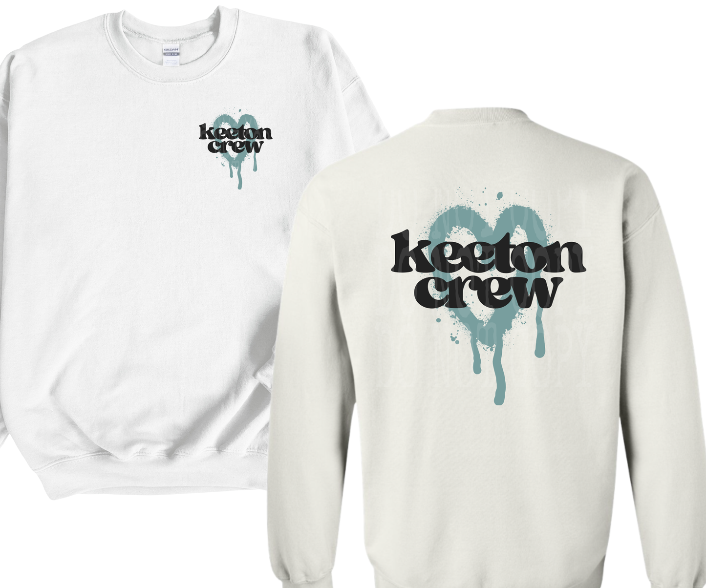 KEETON CREW BLEEDING HEART - FRONT & BACK
