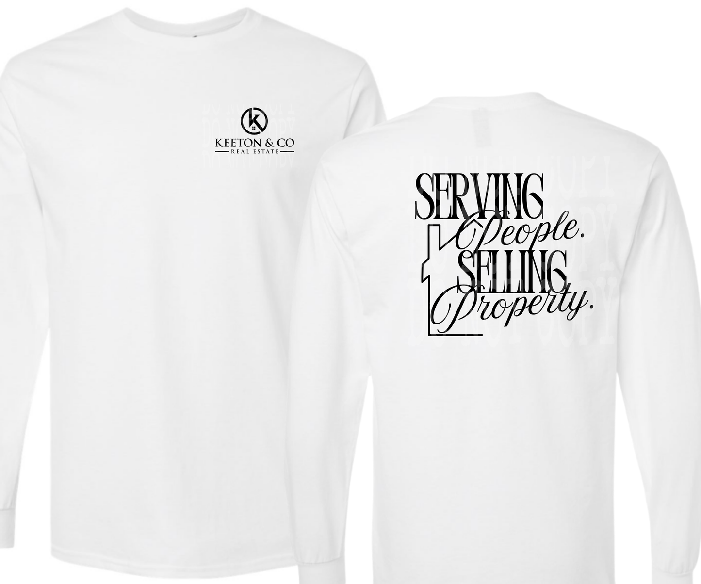 SERVING PEOPLE SELLING PROPERTY - FRONT & BACK